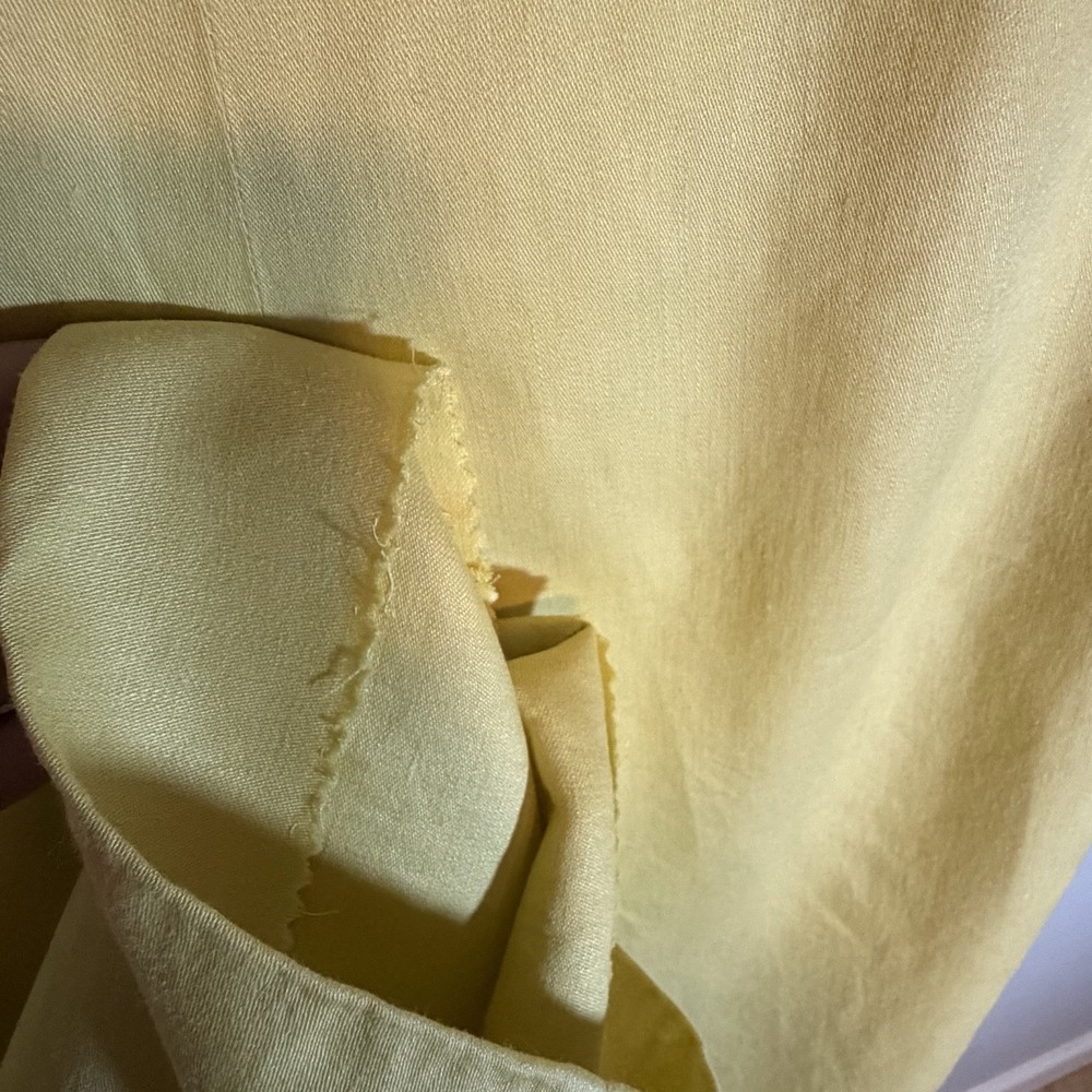 Hermès Paris Linen Trousers Yellow pockets Made in France‎ Size 38 EU - Picture 12 of 13